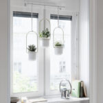 White/Brass Triflora 3-Piece Hanging Planter - Image 4