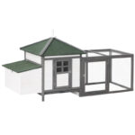 White/Gray Janda 16.075 Square Feet Chicken Coop with Chicken Run - Image 2