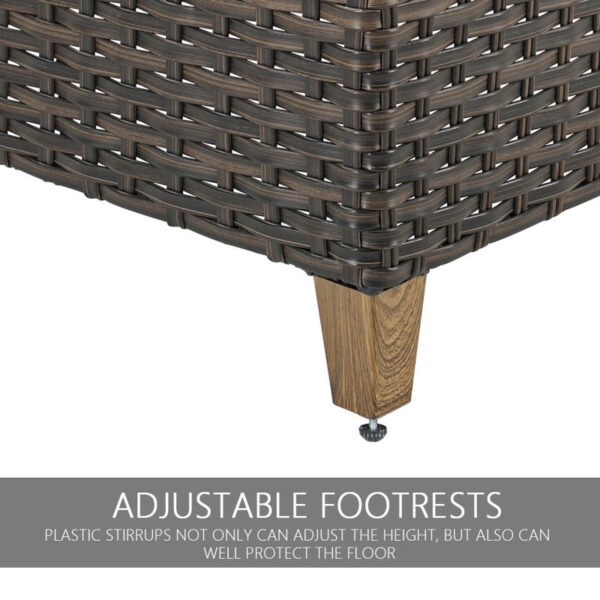 Wicker Dining Room Coffee Table - Image 7