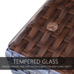 Wicker Dining Room Coffee Table - Image 6