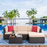 Wicker/Rattan 5 - Person Seating Group with Cushions - Image 2