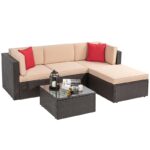 Wicker/Rattan 5 - Person Seating Group with Cushions - Image 3