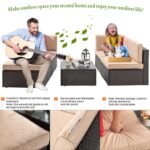 Wicker/Rattan 5 - Person Seating Group with Cushions - Image 5