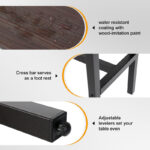 Willowridge Metal Outdoor Bar Table - Image 5