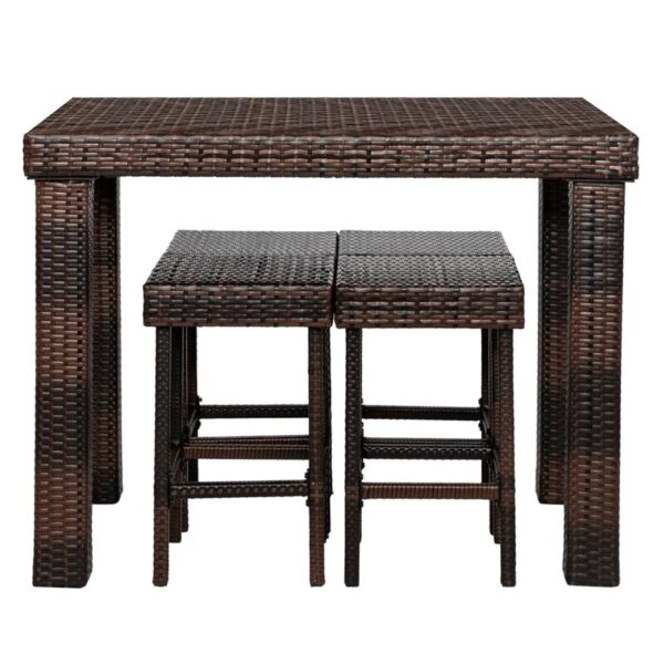 Wilner Rectangular 4 - Person Outdoor Dining Set - Image 7