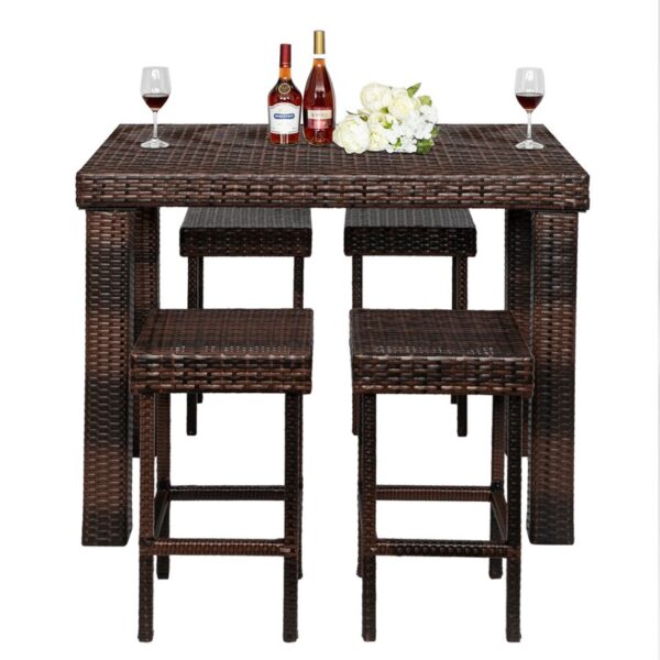 Wilner Rectangular 4 - Person Outdoor Dining Set - Image 5