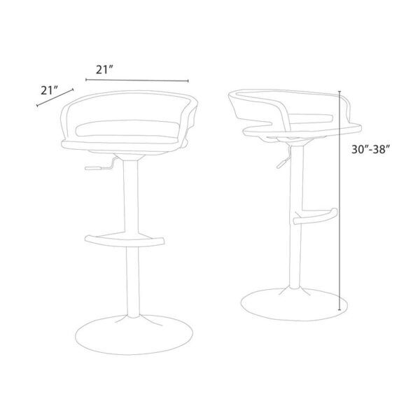 Winnie Patio Bar Stool (Set of 2) - Image 8