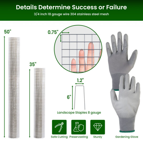 Wire Mesh 18 Gauge 304 Stainless Steel Mesh Fence Panel - Image 7