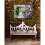 Wisteria Path Outdoor Canvas Art - Image 2