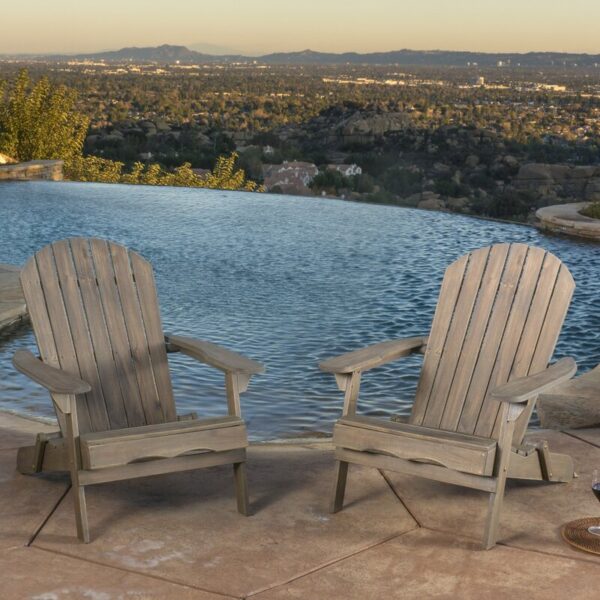 Woking Solid Wood Folding Adirondack Chair (Set of 2) - Image 13