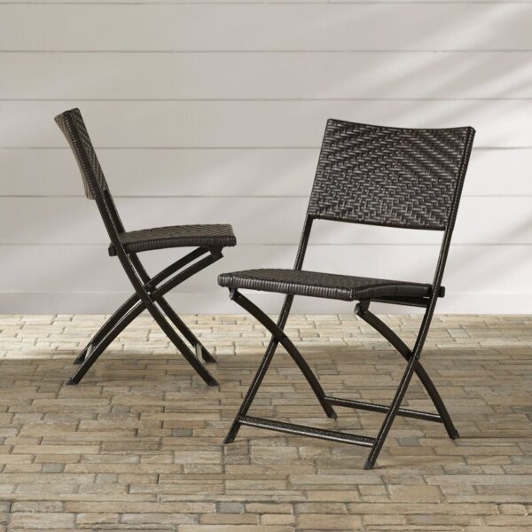Womack Folding Patio Dining Chair (Set of 2) - Image 2
