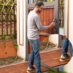 Wood Deck Titles 12" X 12" Acacia Wood Interlocking Tiles in Brown - Image 8