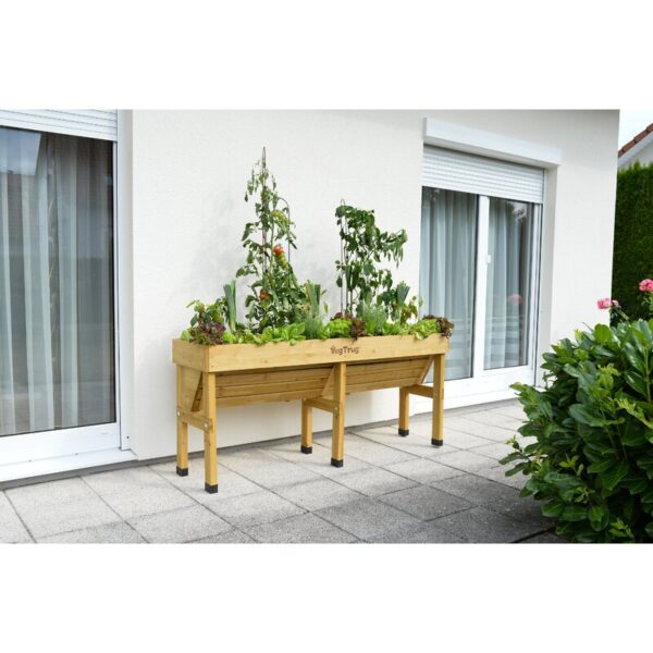 Wood Elevated Planter - Image 4