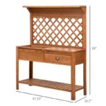 Wooden Garden Workstation Fir Potting Bench - Image 8