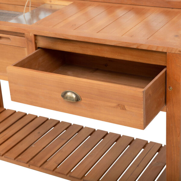 Wooden Garden Workstation Fir Potting Bench - Image 3