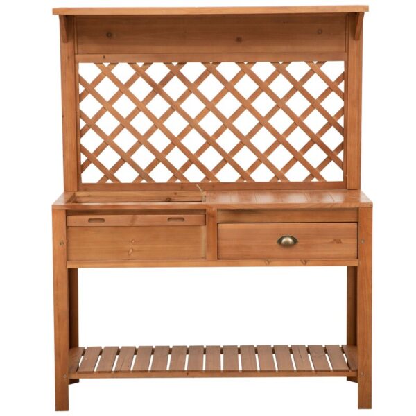 Wooden Garden Workstation Fir Potting Bench - Image 2