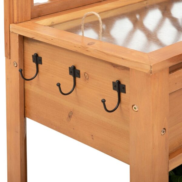 Wooden Garden Workstation Fir Potting Bench - Image 4