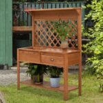 Wooden Garden Workstation Fir Potting Bench - Image 6