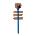 Wooden Menorah Garden Stake - Image 5