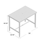 Woodstock Metal Outdoor Bar Table - Image 8