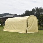Yellow Outdoor 10X20 FT Heavy Duty Grey Carport Portable Garage Storage Shed Canopy - Image 5