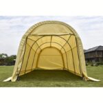 Yellow Outdoor 10X20 FT Heavy Duty Grey Carport Portable Garage Storage Shed Canopy - Image 2
