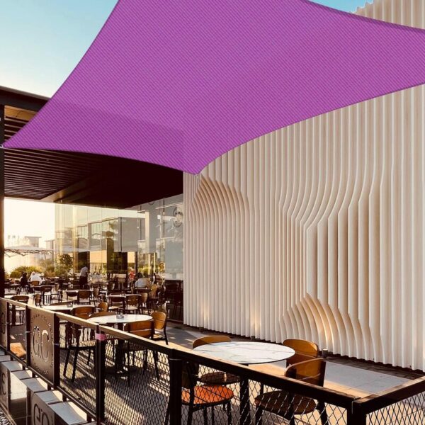 Yescom 13X7ft 97% UV Block Rectangle Sun Shade Sail Outdoor Patio Pool Garden Yard Lawn Carport Cover Net Awning Canopy Bright Orange - Image 9