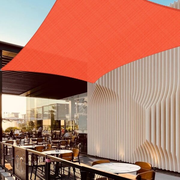Yescom 13X7ft 97% UV Block Rectangle Sun Shade Sail Outdoor Patio Pool Garden Yard Lawn Carport Cover Net Awning Canopy Bright Orange - Image 10