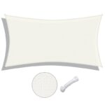 Yescom 13X7ft 97% UV Block Rectangle Sun Shade Sail Outdoor Patio Pool Garden Yard Lawn Carport Cover Net Awning Canopy Bright Orange - Image 3