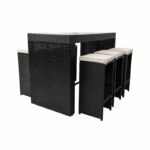 Zamo Hokku Designs Bar Set with Wicker Outer Material - Image 3