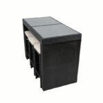 Zamo Hokku Designs Bar Set with Wicker Outer Material - Image 4