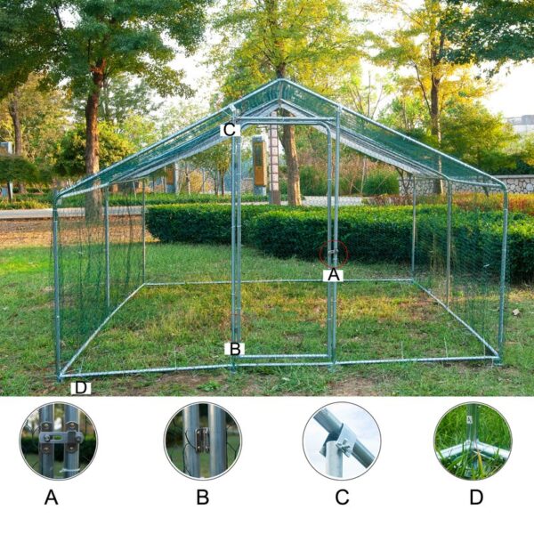 Zed 66 Square Feet Chicken Run - Image 4