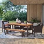 Zeferino Rectangular 6 - Person Outdoor Dining Set
