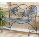 Zev Metal Outdoor Bench - Image 8