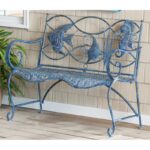 Zev Metal Outdoor Bench - Image 7