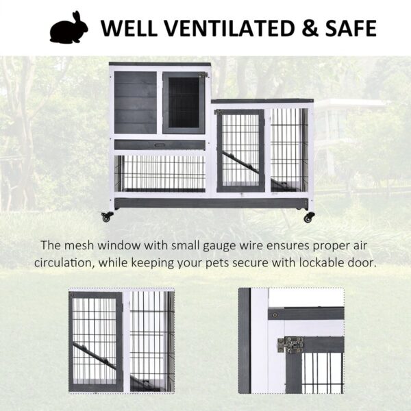 Zosia Weather Resistant Hutch with Ramp - Image 8
